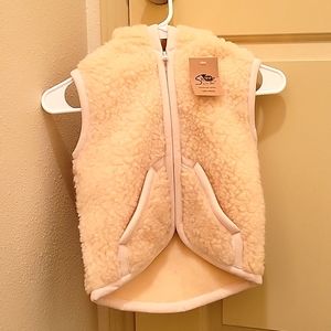 Unisex kids 100% wool vest